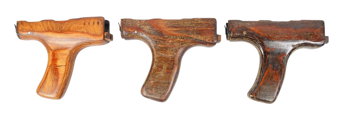 Three Romanian MD.63/65 AK Wood Stock Sets (SDJ) - 5