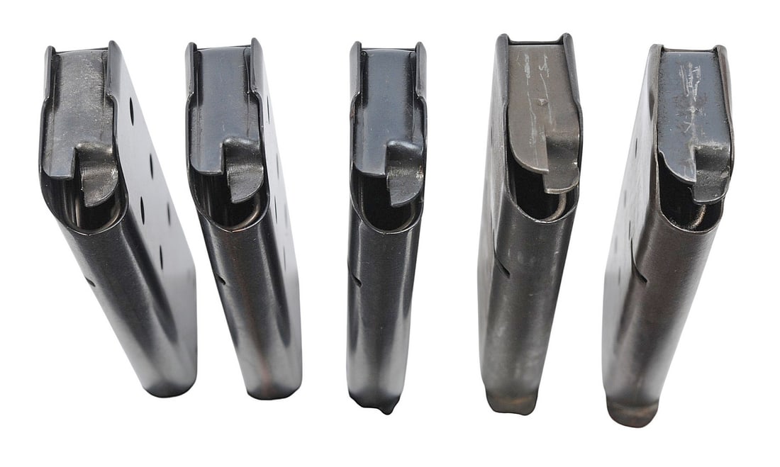 Five M1911/A1 7-Round .45 ACP Magazines (HFC) - 3