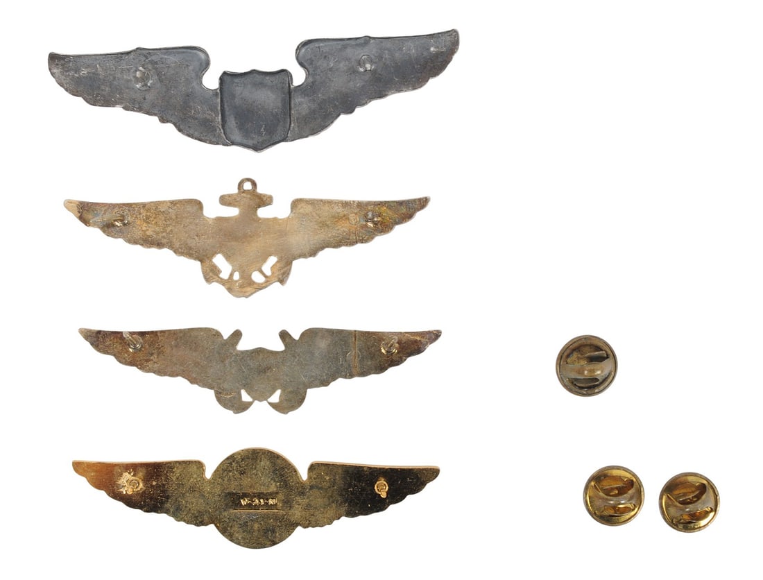 Vintage US Navy Aviation and Air Crew Warfare and Qualification Device Lot of 4(EDN) - 2