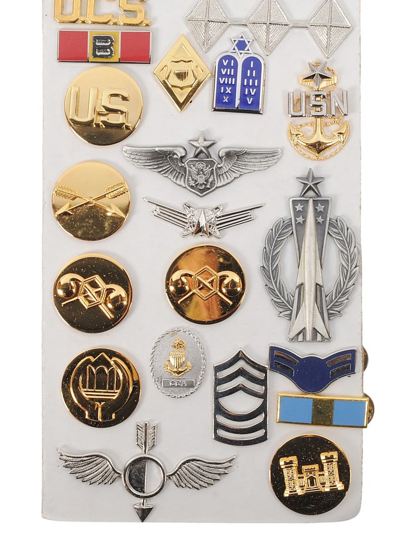 US Navy/Army Rank, Insignia, Warfare, Rate, Qualification Pin Lot of 133 (HKR) - 5