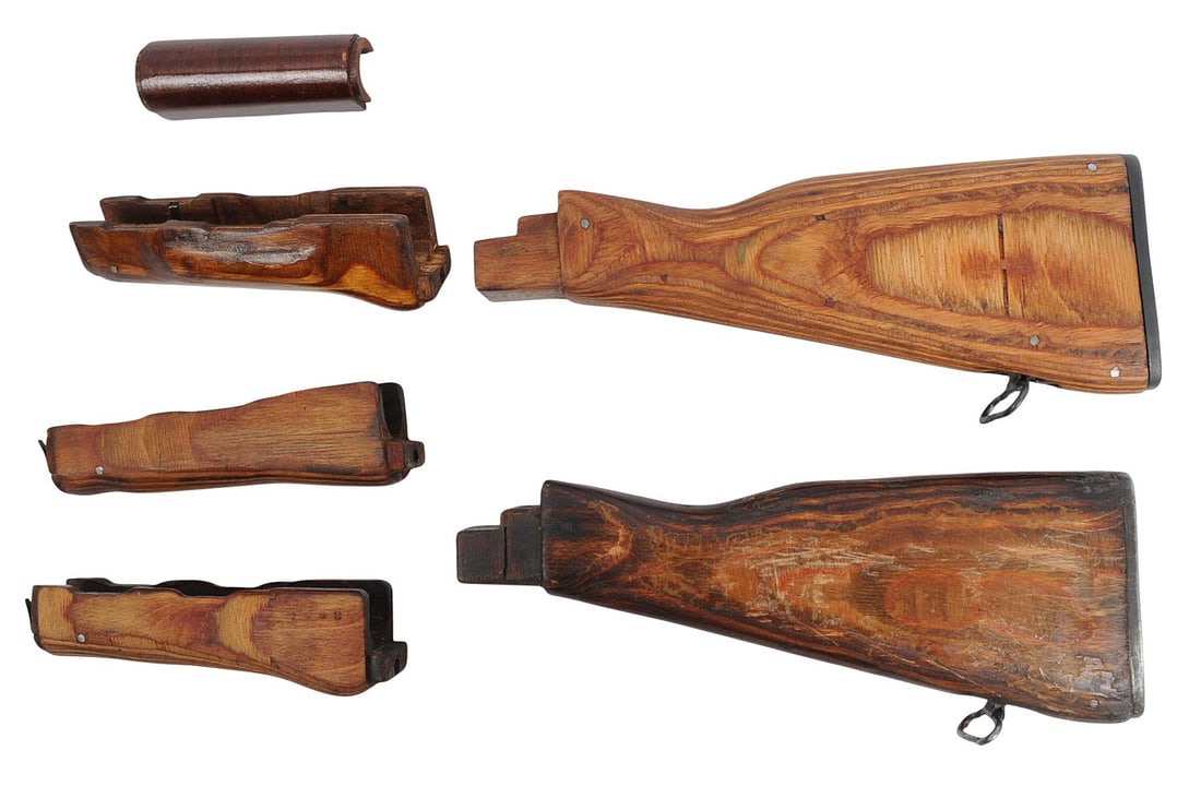 Surplus AK47 AKM Furniture and Stock Lot of 6 (SDJ) - 2