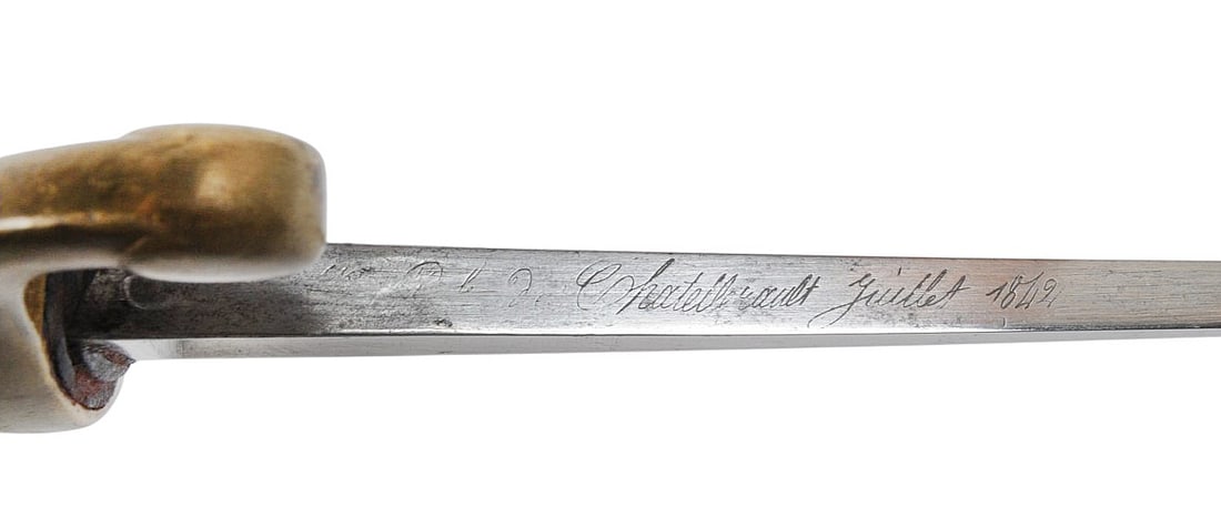 French Model 1829 Mounted Artillery Saber (CPD) - 9