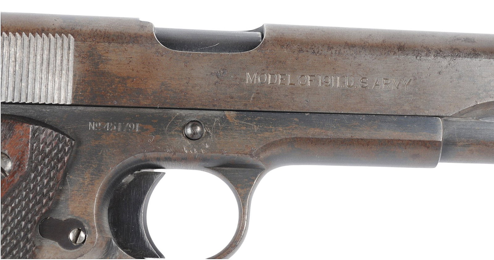 1918 Dated Colt M1911 .45 ACP Semi-auto Pistol FFL Required: 451791 (RLR1) - 3