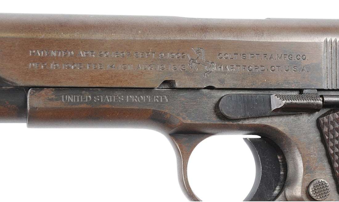 1918 Dated Colt M1911 .45 ACP Semi-auto Pistol FFL Required: 451791 (RLR1) - 4