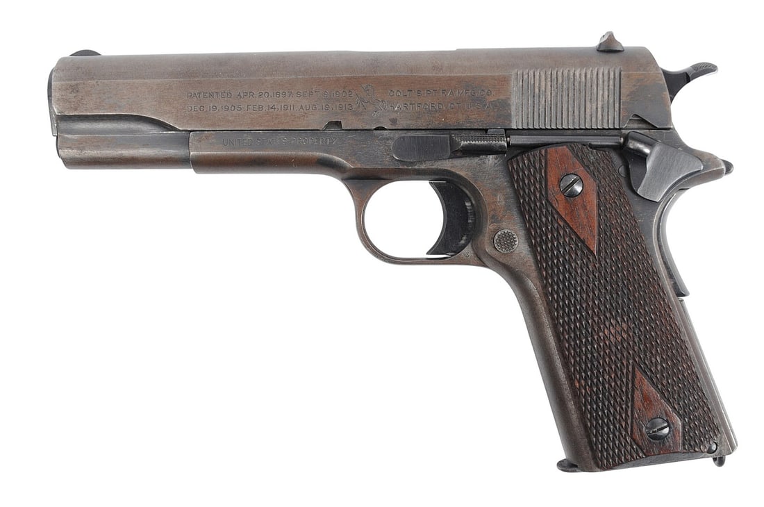 1918 Dated Colt M1911 .45 ACP Semi-auto Pistol FFL Required: 451791 (RLR1) - 5