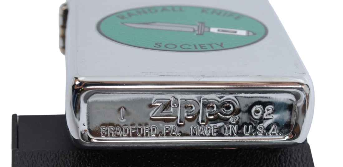 Rare Camp Randall Knives Society Commemorative Zippo Lighter and Case (CAH) - 4
