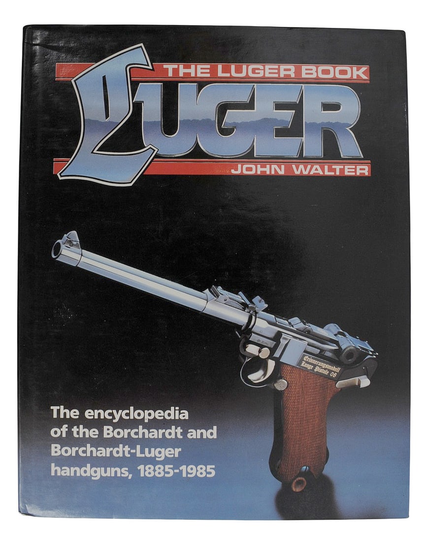 Luger Book By John Walter (B3W): A copy of the Luger Book by John Walter that is in very good condition with details and images detailing various Luger variations.