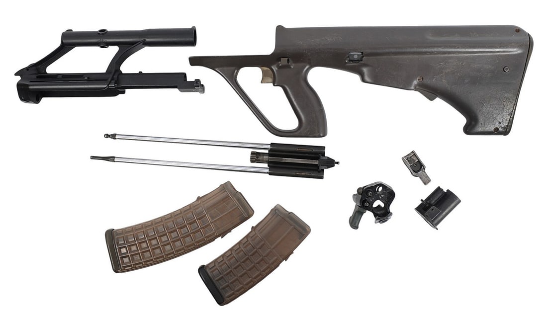 Austrian Military Steyr AUG 5.56mm Parts Kit & Magazines (H3M) - 4