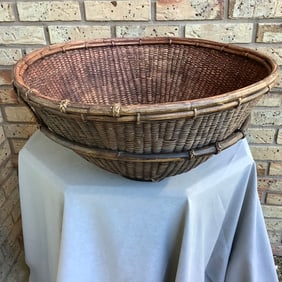 Large Japanese Vintage Labba Market Basket