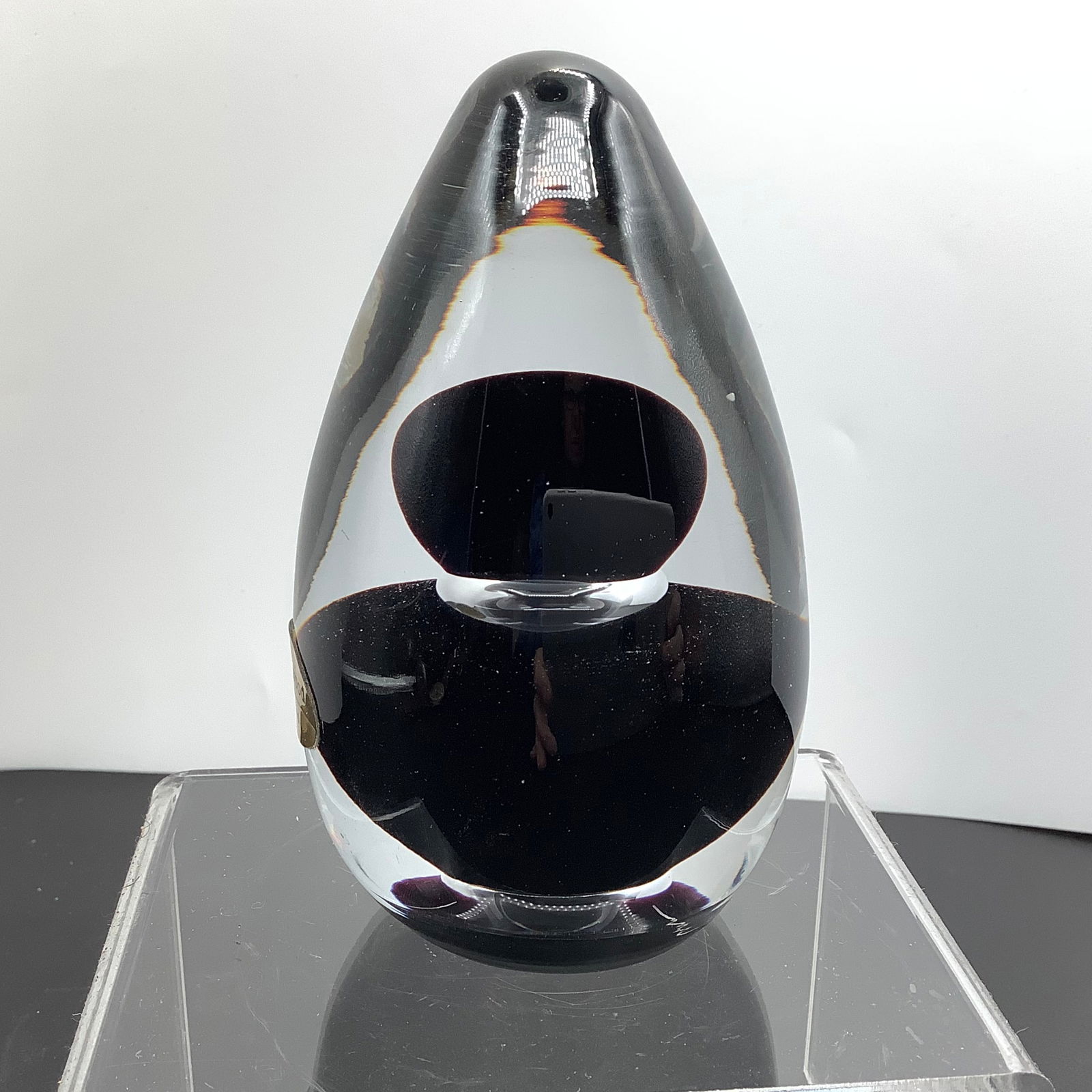 Wedgwood Glass Egg Paperweight (1 of 5)