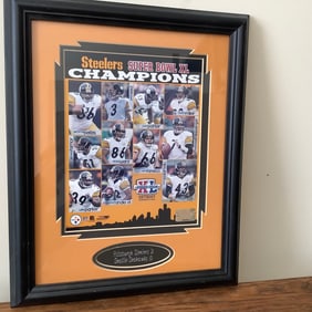 Steelers Superbowl Championship Line Up Autographed Photo