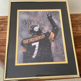 Steelers Roethlisberger Autographed Photo