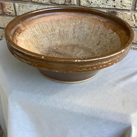 Antique Oribe Mixing, Grinding Bowl