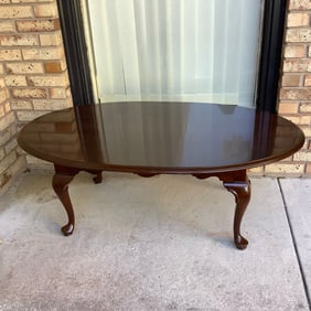 Ethan Allen Cherry Queen Anne Coffee Table