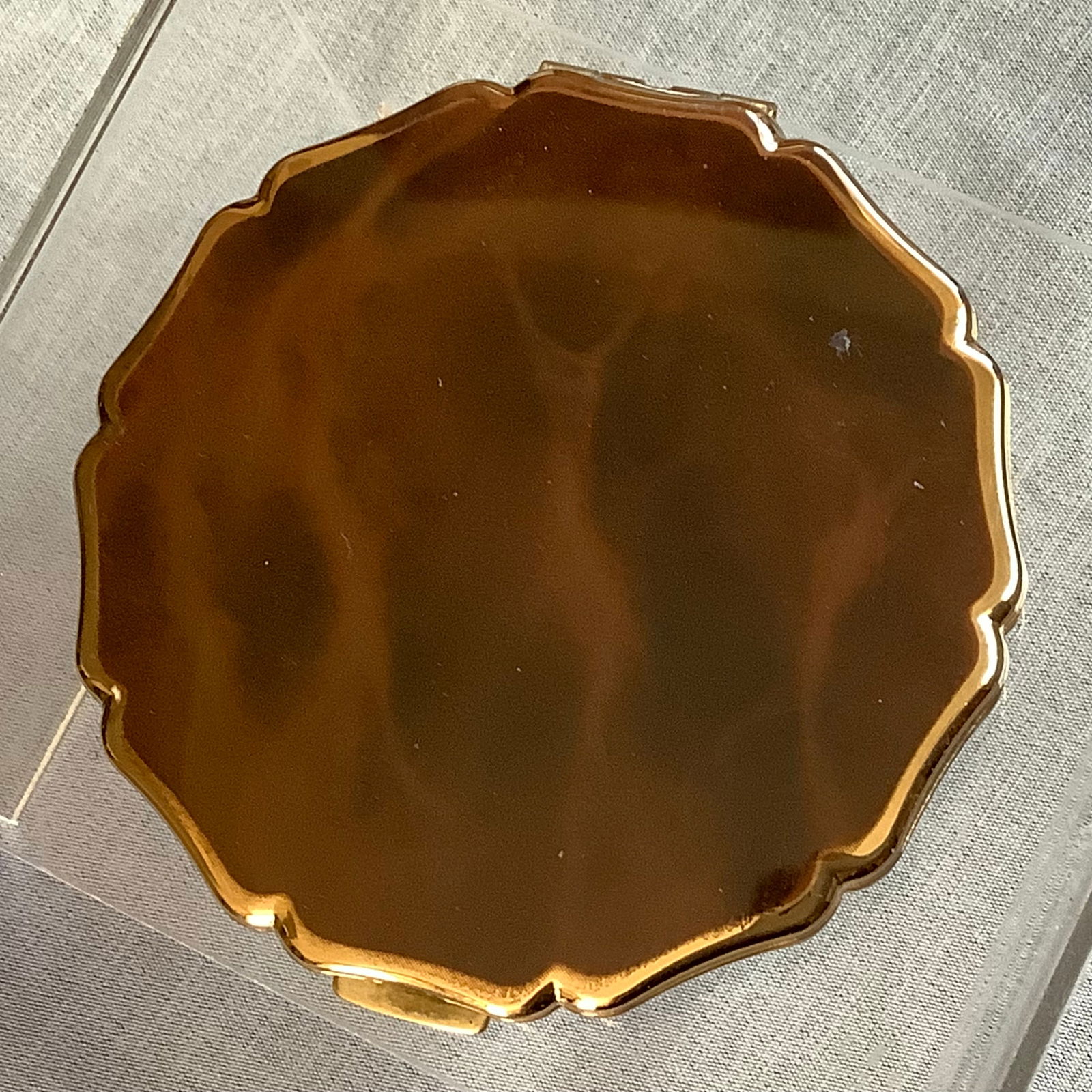 Vintage Tortoise Stratton Compact with Puff and Original Box, Made in England (1 of 8)