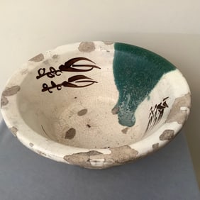 Antique Japanese Oribe Pottery