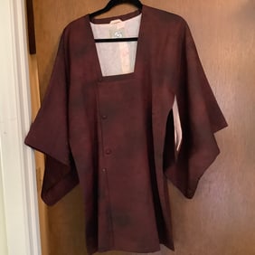 Yokohama Takashimaya Burgundy Kimono