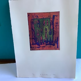 Artist Signed Artwork, Numbered and Dated Artwork with Embossing