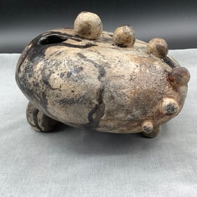 Vintage Japanese Art Vase Unique Shape and Design