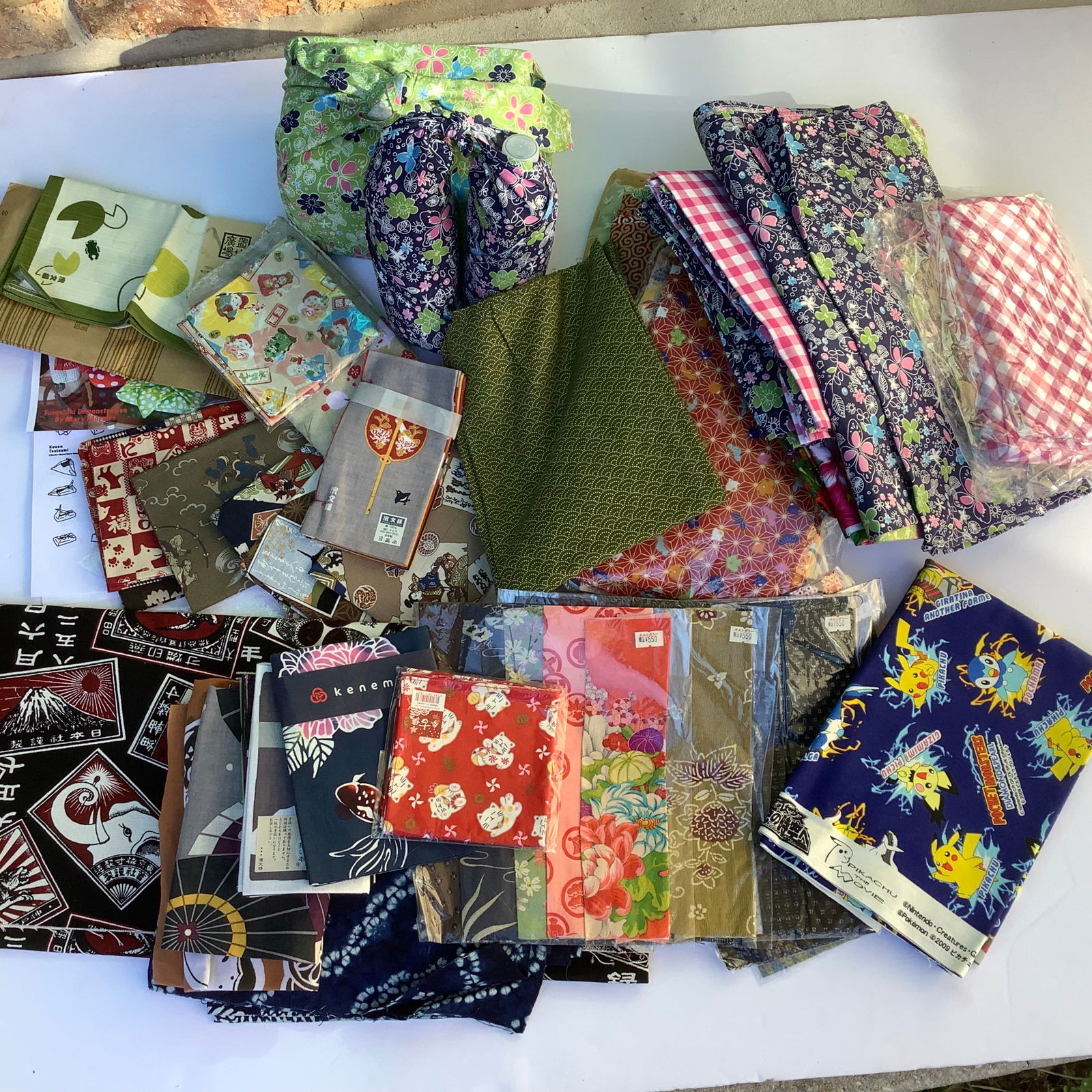 Japanese Fabrics in Various Sizes to Make Furoshiki & More (1 of 17)