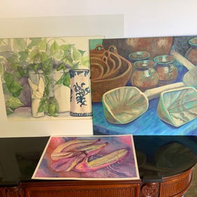 Original Water Color Art Work, Signed on Reverse