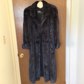 Canadian Sable or Mink Fur Coat, Genuine from The Evans Collection