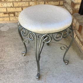 Vintage  Iron Vanity Chair