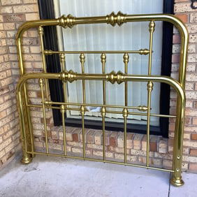 Brass Full Sized Bed Complete