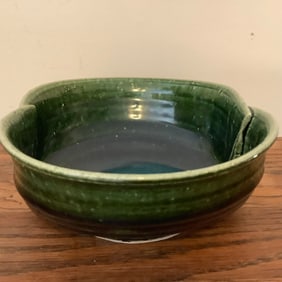 Antique Katsuyuki Sakazume Oribe Bowl