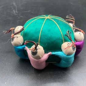 Vintage Sumo Wrestlers Pin Cushion