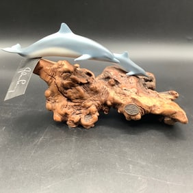 John Perry Dolphins on Driftwood
