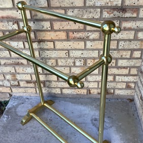 Solid Brass Quilt Rack