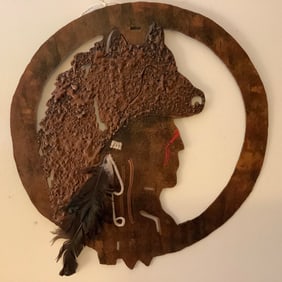 Ray Rizzo Signed Mixed Metal Art