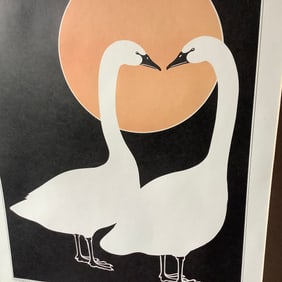 "The Trumpeters of Spring" by K.Appel, Signed and Dated Litho, 1978