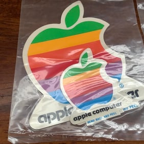 1980s Apple Computer Logo Stickers