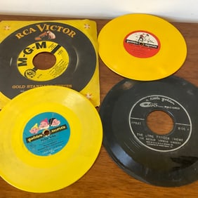 45s, Children's Golden Records, 1949 Disney 7 Dwarfs, Lone Ranger