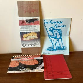 First National Bank Alaska Cedar Plank, Fisherman Returns Univ Of AK Publication, Cookbooks