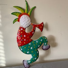 Hand Painted Tin Kokopelli