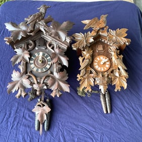 2 Black Forest Coocoo Clocks, Made in Germany