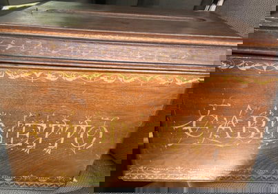 Musical Cabinetto Music Box Circa 1882 with 3 Paper Noted Rolls