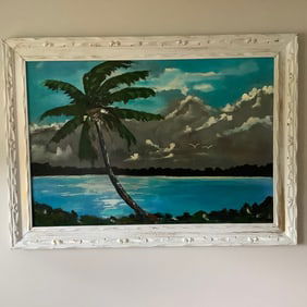 Original Michael Sears Signed Florida Highwaymen Painting