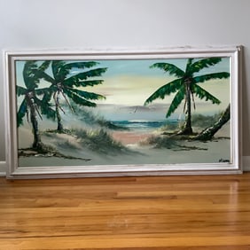 Original Michael Sears Signed Florida Highwaymen Painting