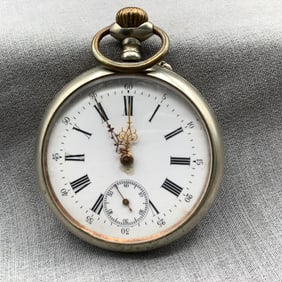 Antique Pocket Watch Filigree Hands