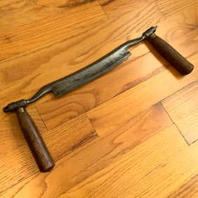 Antique Bark Shaver 16 Inch Screw Nut Adjustable