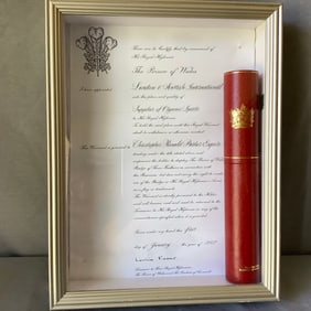 RARE Signed Royal Warrant of Appointment from His Royal Highness, The Prince Of Wales