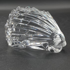 Baccarat Large Crystal Porcupine Paperweight