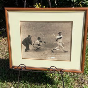 Framed Ted Williams Signed Picture