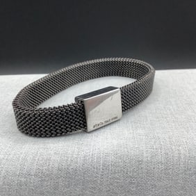 Tiffany and Co Italy Steel Mesh Bracelet, Unisex