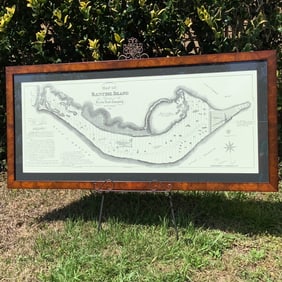 Print of Antique Map of "Sanybel Island", 1833 Originally by Edward Armstrong