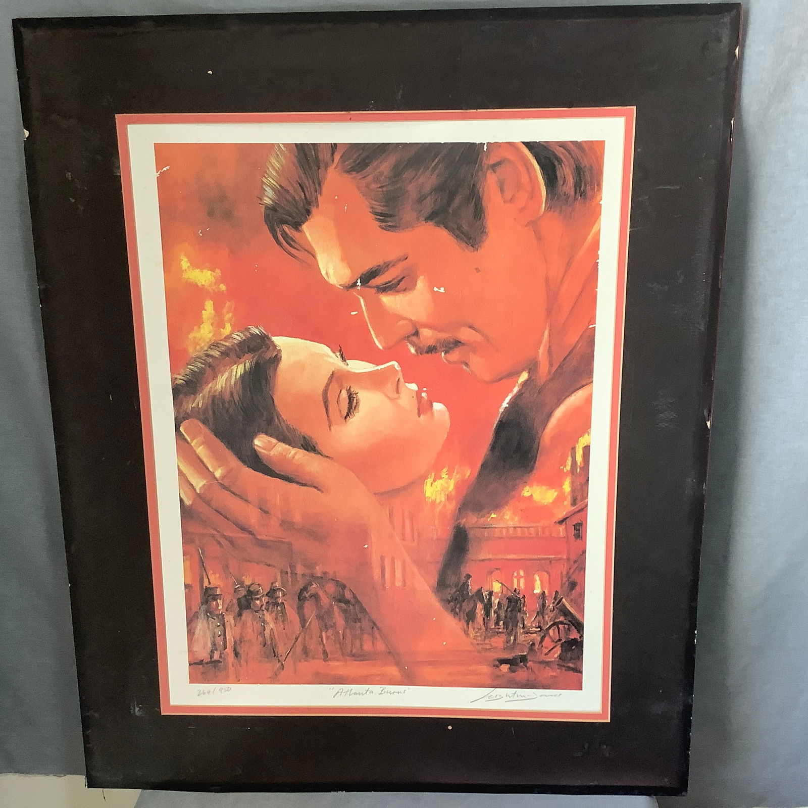 From the First Release: Original Signed and Numbered Limited Edition Gone With the Wind Lithograph (1 of 12)